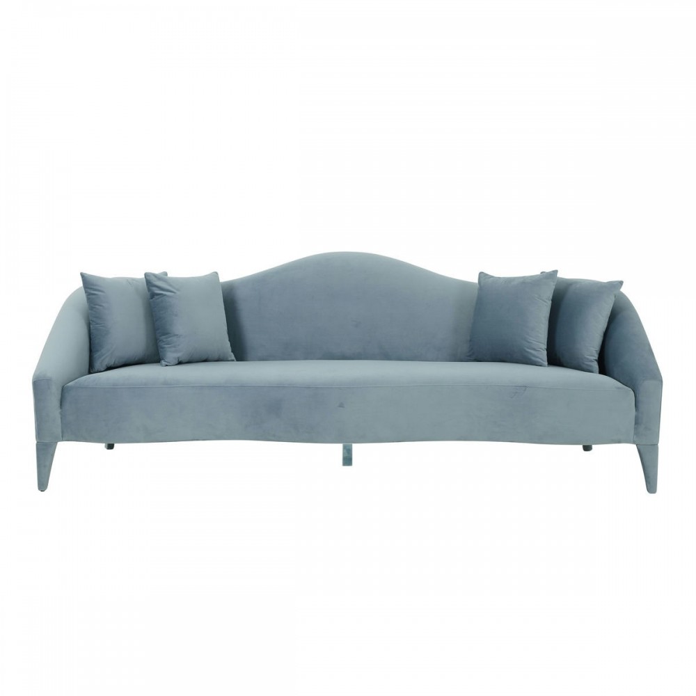 TOV Furniture Naya Sea Blue Velvet Sofa