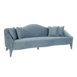 TOV Furniture Naya Sea Blue Velvet Sofa