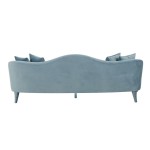 TOV Furniture Naya Sea Blue Velvet Sofa