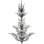 Elegant Lighting Orchid 25 Light Dark Bronze Chandelier Clear Swarovski Elements Crystal