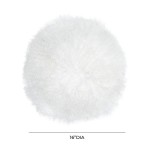 TOV Furniture New Zealand White Sheepskin 16" Round Pillow