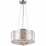 Elegant Lighting Prism 4 Light Chrome Pendant Clear Royal Cut Crystal