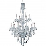 Elegant Lighting Verona 15 Light Chrome Chandelier Clear Spectra Swarovski Crystal