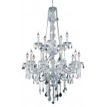 Elegant Lighting Verona 15 Light Chrome Chandelier Clear Spectra Swarovski Crystal