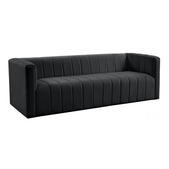 TOV Furniture Norah Black Velvet Sofa