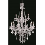 Elegant Lighting Verona 15 Light Chrome Chandelier Clear Spectra Swarovski Crystal