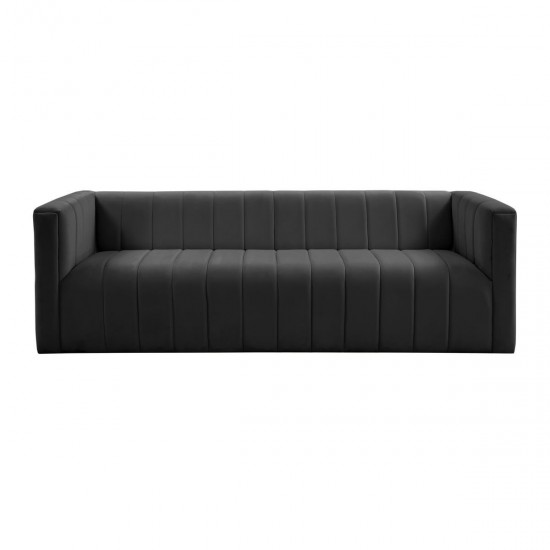 TOV Furniture Norah Black Velvet Sofa