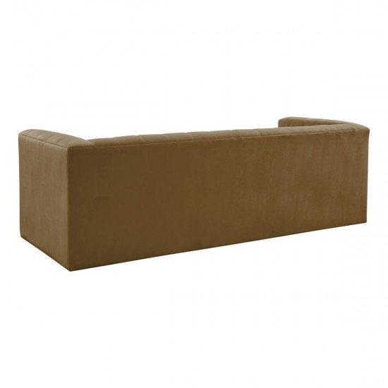 TOV Furniture Norah Cognac Velvet Sofa