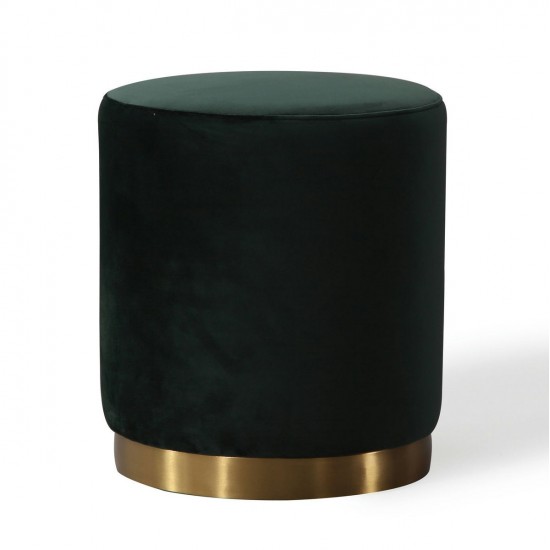 TOV Furniture Opal Green Velvet Ottoman