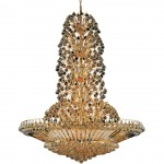 Elegant Lighting Sirius 43 Light Gold Chandelier Clear Spectra Swarovski Crystal