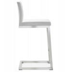 TOV Furniture Parma White Stainless Steel Counter Stool - Set of 2