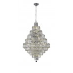 Elegant Lighting Maxime 30 Light Chrome Chandelier Clear Swarovski Elements Crystal