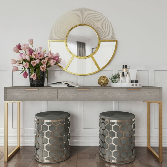 TOV Furniture Pesce Shagreen Console Table