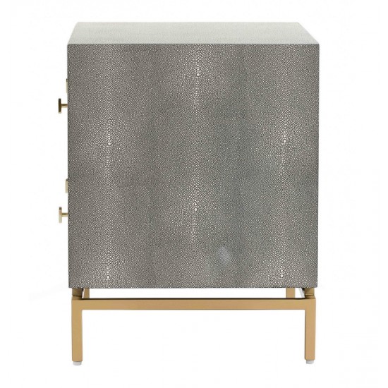 TOV Furniture Pesce Shagreen Nightstand