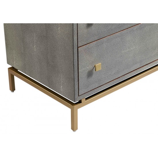 TOV Furniture Pesce Shagreen Nightstand