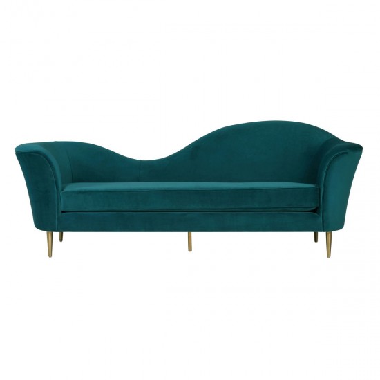 TOV Furniture Plato Aqua Velvet Sofa