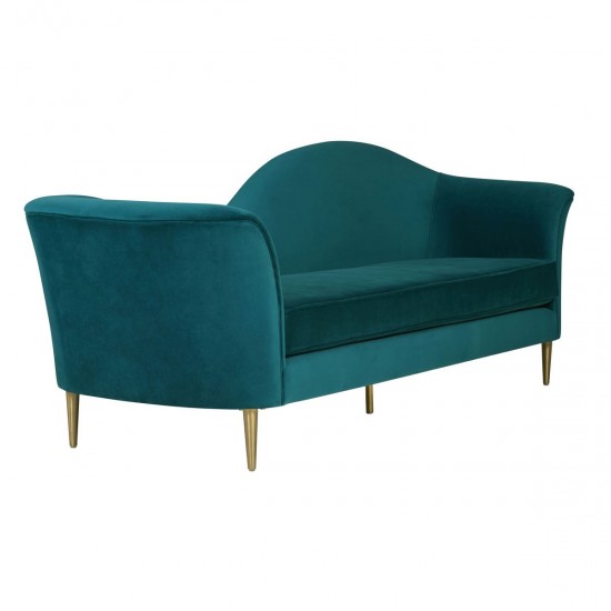 TOV Furniture Plato Aqua Velvet Sofa