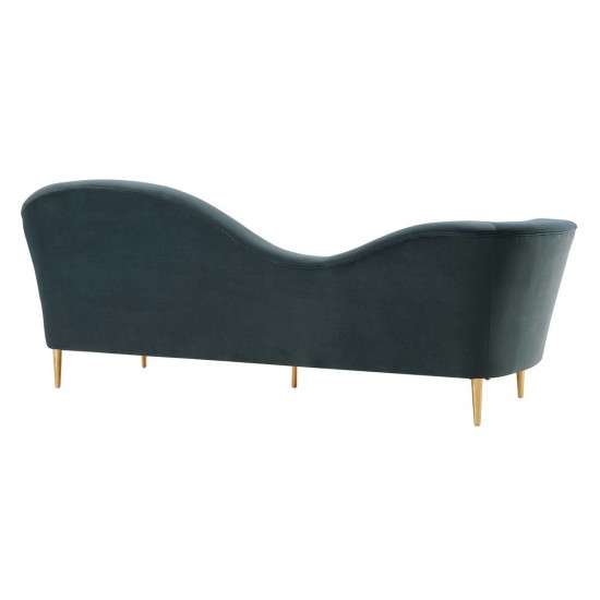 TOV Furniture Plato Grey Velvet Sofa