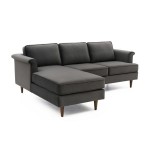 TOV Furniture Porter Grey Velvet Sectional LAF