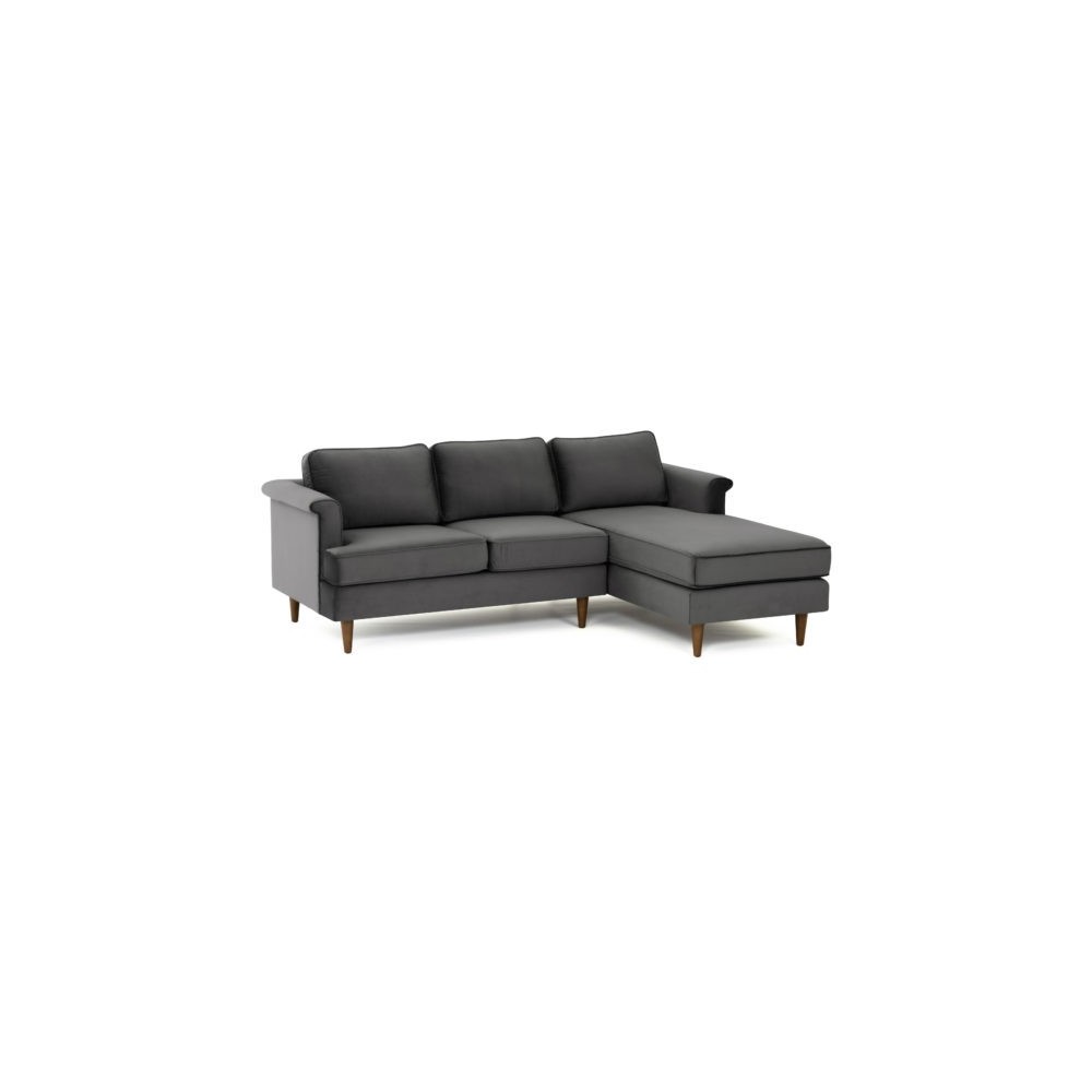 TOV Furniture Porter Grey Velvet Sectional RAF