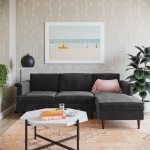 TOV Furniture Porter Grey Velvet Sectional RAF