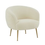 TOV Furniture Presley Faux Sheepskin Chair