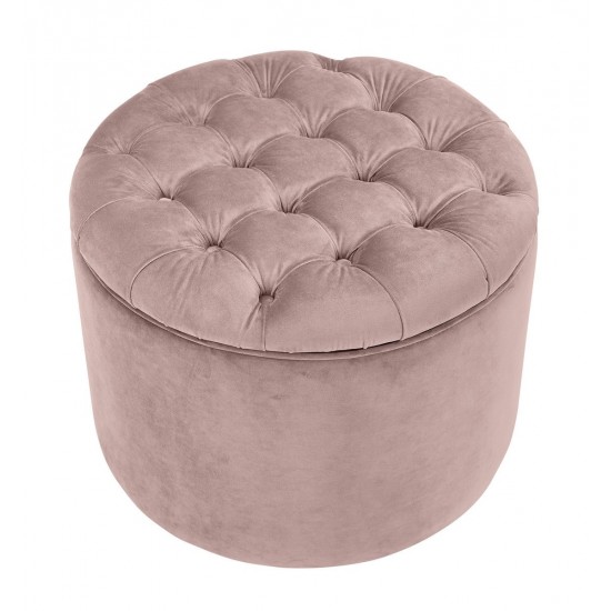 TOV Furniture Queen Mauve Velvet Storage Ottoman