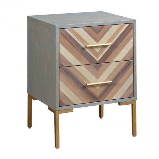 TOV Furniture Quinn Grey Side Table