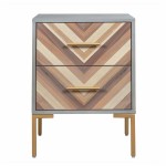 TOV Furniture Quinn Grey Side Table