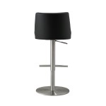 TOV Furniture Reagan Black and Silver Adjustable Stool