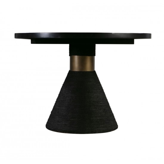 TOV Furniture Rishi Black Rope Oval Table