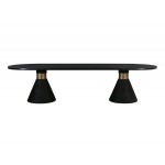 TOV Furniture Rishi Black Rope Oval Table