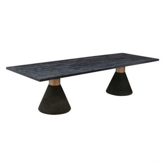 TOV Furniture Rishi Black Rope Rectangular Table