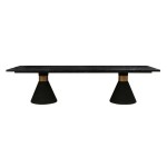 TOV Furniture Rishi Black Rope Rectangular Table