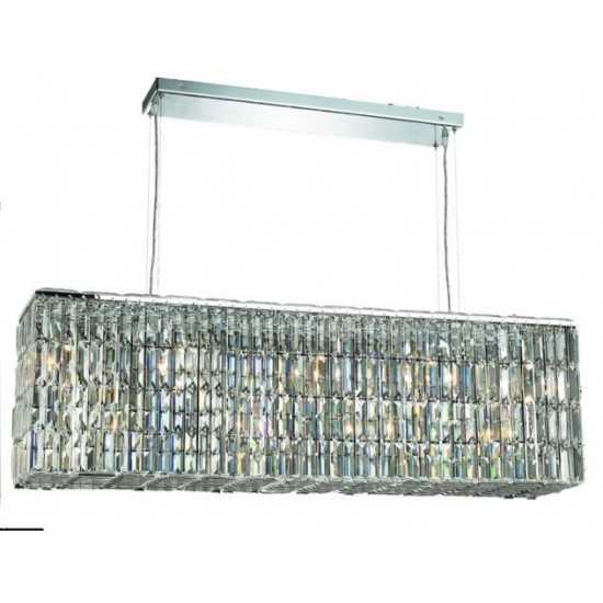 Elegant Lighting Maxime 8 Light Chrome Chandelier Clear Spectra Swarovski Crystal