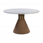 TOV Furniture Rishi Natural Rope Round Table