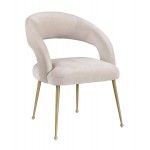 TOV Furniture Rocco Blush Velvet Dining Chair