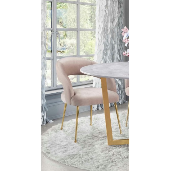 TOV Furniture Rocco Blush Velvet Dining Chair