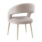 TOV Furniture Rocco Blush Velvet Dining Chair