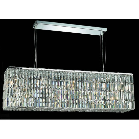 Elegant Lighting Maxime 8 Light Chrome Chandelier Clear Spectra Swarovski Crystal