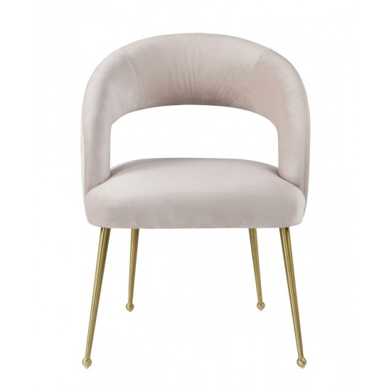 TOV Furniture Rocco Blush Velvet Dining Chair