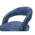 TOV Furniture Rocco Slub Navy Dining Chair
