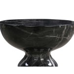 TOV Furniture Rue Black Marble Side Table