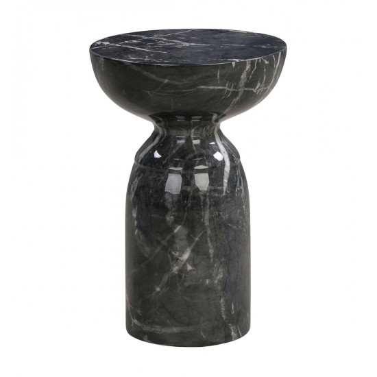 TOV Furniture Rue Black Marble Side Table