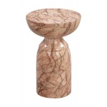 TOV Furniture Rue Sunset Marble Side Table