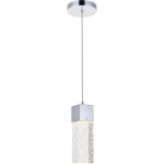 Elegant Lighting Novastella 1 Light Chrome Led Pendant