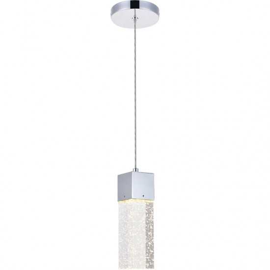 Elegant Lighting Novastella 1 Light Chrome Led Pendant