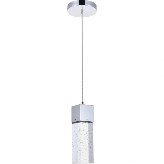 Elegant Lighting Novastella 1 Light Chrome Led Pendant