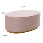 TOV Furniture Scarlett Blush Ottoman