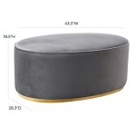 TOV Furniture Scarlett Grey Ottoman